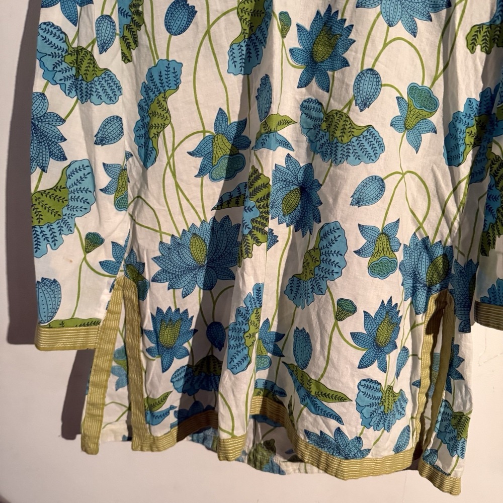 Gretchen Scott Medium Top Floral Boho Cottagecore Preppy Coastal Cotton - Picture 3 of 6